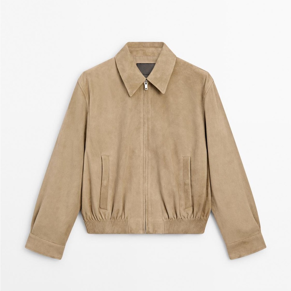 Massimo Dutti Suede Bomber